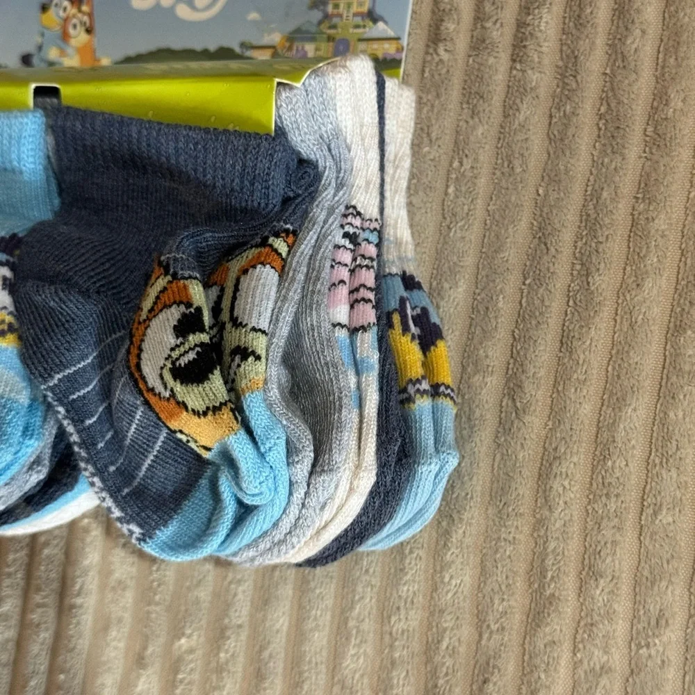 Bluey Baby Ankle Socks 10 Pairs Size 6–12 Months New